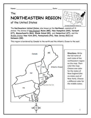 northeastern-region-of-the-united-states-printable-handouts-teaching-resources