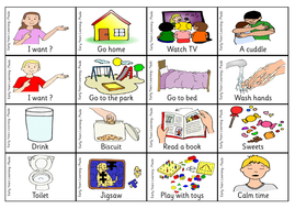 Autism Communication Flash Cards Teaching Resources