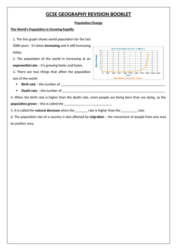 GCSE Geography Revision Booklets | Teaching Resources