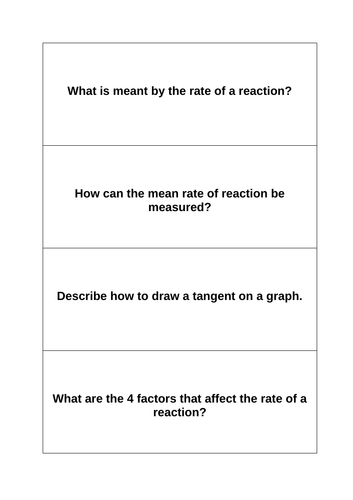 GCSE Trilogy C6 revision flash cards