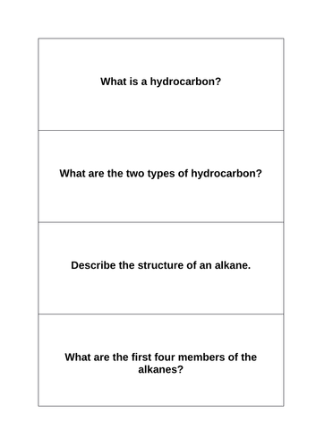 GCSE Trilogy C7 revision flash cards