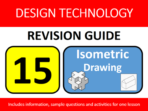 GCSE Design Resistant Materials Revision Lesson #15: Isometric Drawing Study Guide Exam Questions
