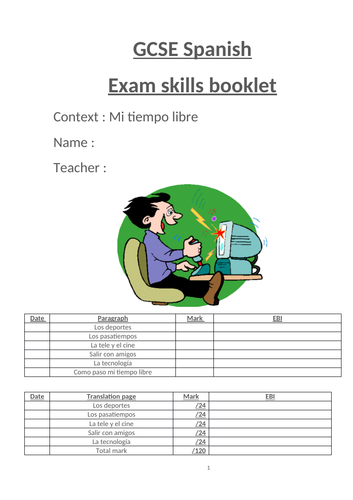 Tiempo libre Spanish GCSE skills booklet