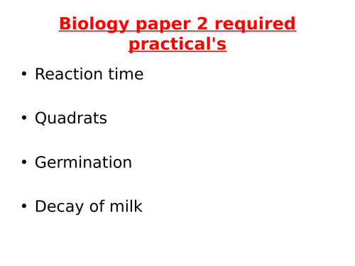 aqa-biology-paper-2-required-practicals-teaching-resources