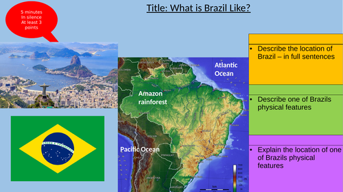 Geography homework brazil contrast picture