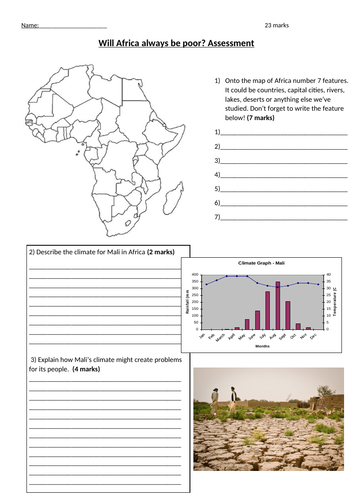 geography ks3 africa whole module 8 lessons including homework and