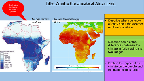 geography ks3 africa whole module 8 lessons including homework and