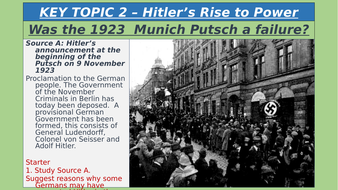 Munich Putch And How Did It Affect Hitlers Rise To Power
