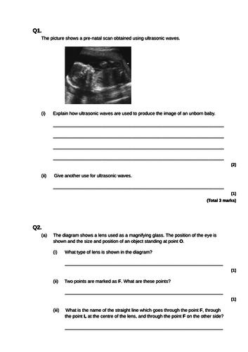 GCSE AQA Physics Waves Revision 3