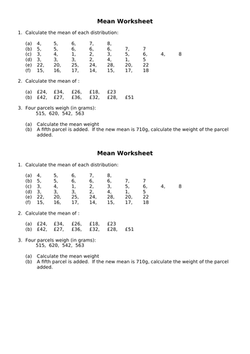 GCSE Edexcel Maths Averages from Data | Teaching Resources