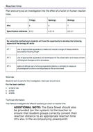 AQA GCSE Biology Unit 2 (B2): Reaction Time Required Practical ...