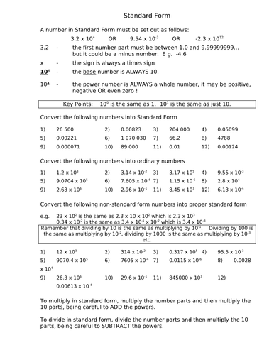 gcse-edexcel-maths-number-standard-form-teaching-resources