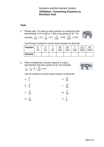 GCSE Edexcel Maths Number Fractions Conversion | Teaching Resources
