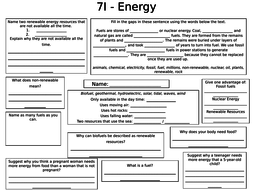 Science Worksheet Year 7 - A Worksheet Blog