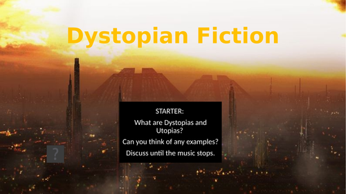 Ks3 And Ks4 Exploring Dystopian Fiction Creative Writing Unit Teaching Resources