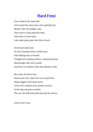 A hard frost poem analysis picture