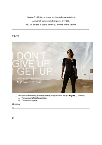 AQA GCSE Media Mock Exam and Mark Scheme 2018 | Teaching Resources