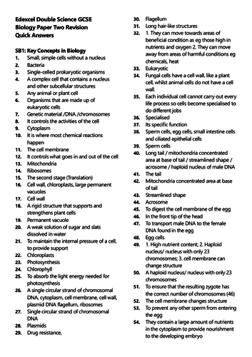 edexcel-gcse-biology-paper-two-revision-quick-questions-new-spec-2018