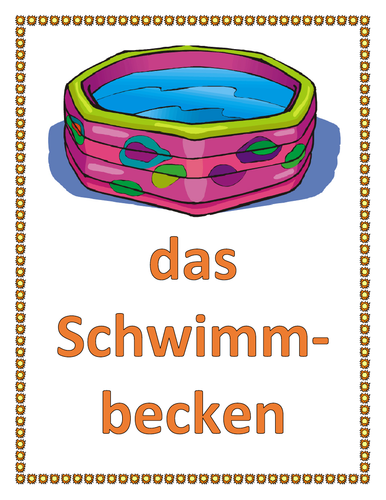 Sommer (Summer in German) Posters