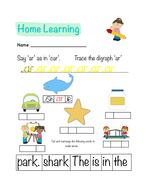 ar phonics worksheet | Teaching Resources