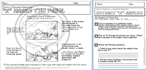 Comics in Classrooms Lesson: Composition for Comic Projects | Teaching
