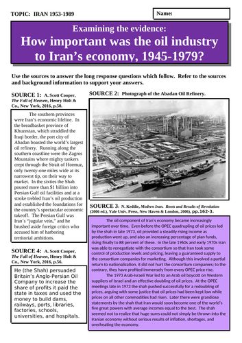 Iran 1945-1989 | Teaching Resources