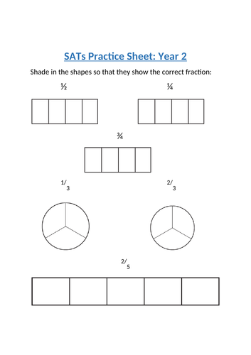 year 2 maths sats revision sheets teaching resources