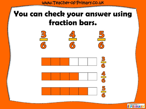 Comparing and Ordering Fractions - Year 3 | Teaching Resources