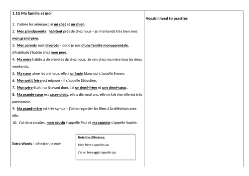 course assignment french translation