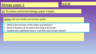 Biology paper 2 Edexcel | Teaching Resources