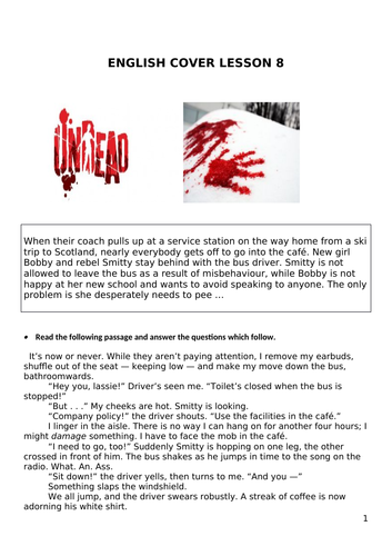 Collection of four cover/standalone lessons based on contemporary ...