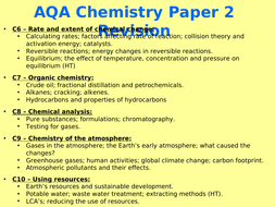 Aqa gcse chemistry paper 1 2018 mark scheme image