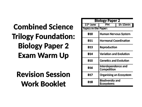 aqa-gcse-biology-paper-2-revision-session-teaching-resources