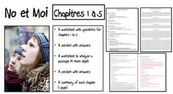 moi et chapitres summaries worksheets resources teaching