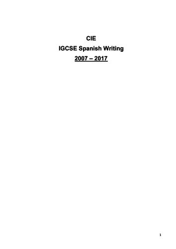 All IGCSE essay titles classified by topic area