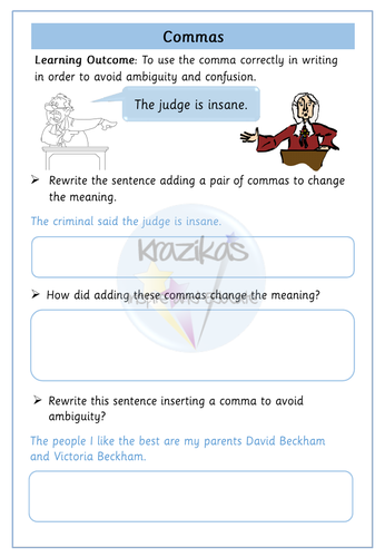 commas-to-clarify-meaning-teaching-resources