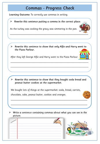 Commas To Clarify Meaning Teaching Resources