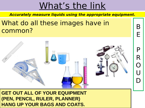 Y7 Skills lesson - L2 Measuring