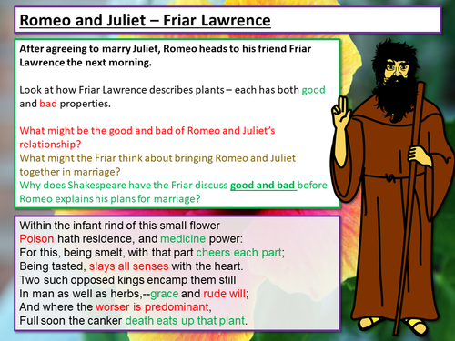 Romeo and Juliet Friar Lawrence | Teaching Resources