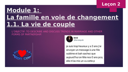 AQA ALevel - 1.1. L'évolution de la vie de couple 2/2