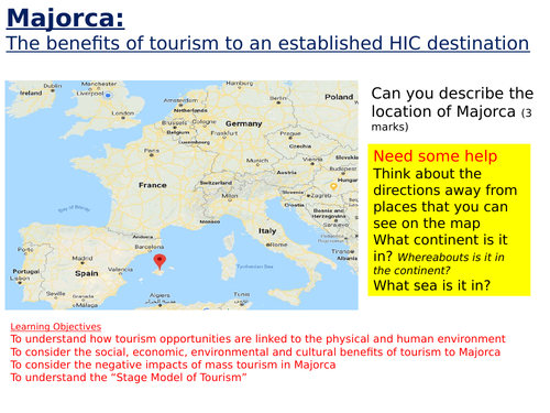 KS3 - tourism unit - L4 tourism in majorca - fully resourced