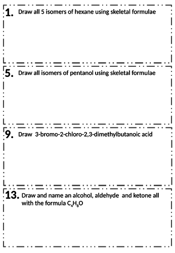 Intro to organic chemistry relay Quiz