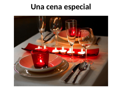 GCSE Spanish AQA Una Cena Especial