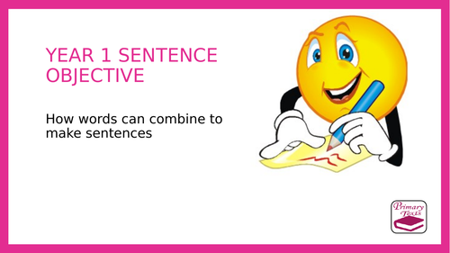 Year 1 How words combine to make sentences: PPT Lesson