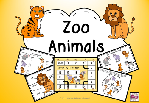 zoo animals activities games and resources teaching resources