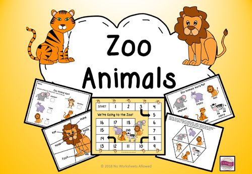 Zoo Animals - Activities, Games and Resources | Teaching Resources