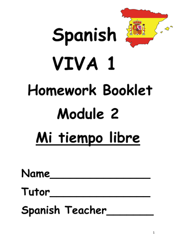 Y7 Mi tiempo libre (Revision booklet)