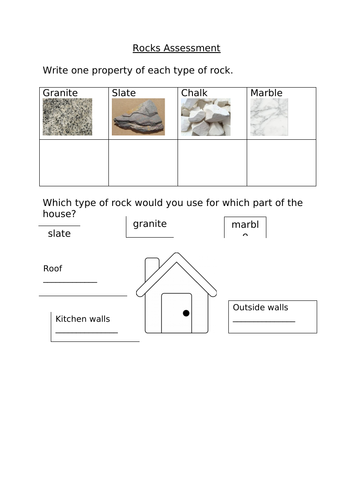 Rocks and soils assessment