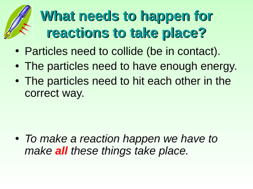 2019 GCSE AQA Chemistry unit 6: Rates of Reaction:  Collision Theory
