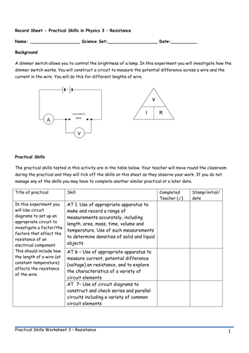2019 AQA GCSE Physics required Practicals | Teaching Resources